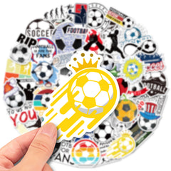 50pcs Football Sports Water-Resistant Sticker Cartoon DIY Creative Toys