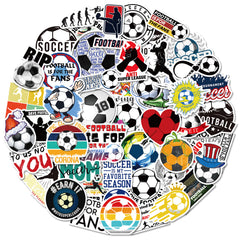 50pcs Football Sports Water-Resistant Sticker Cartoon DIY Creative Toys