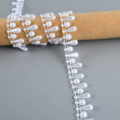 ABS Pearl Beads Cotton Chain Wedding Party Jewelry Findings Craft Supplies