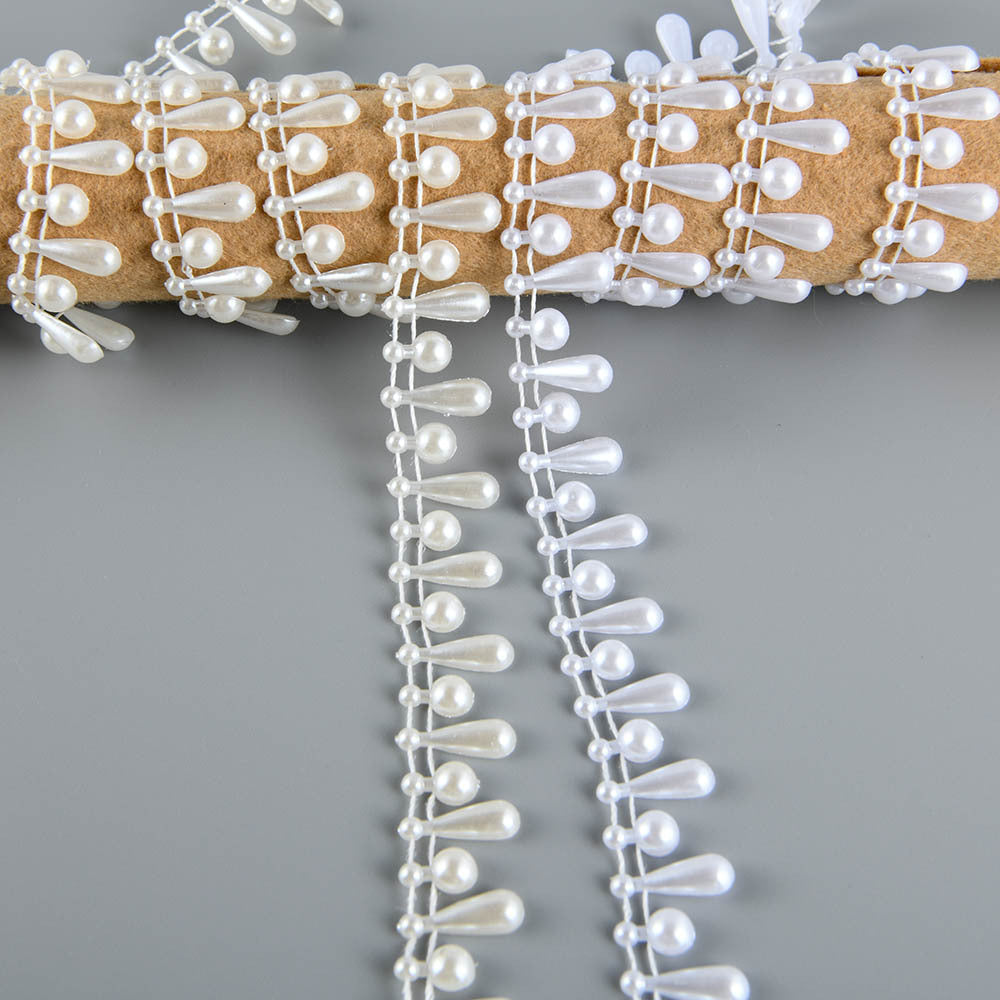ABS Pearl Beads Cotton Chain Wedding Party Jewelry Findings Craft Supplies