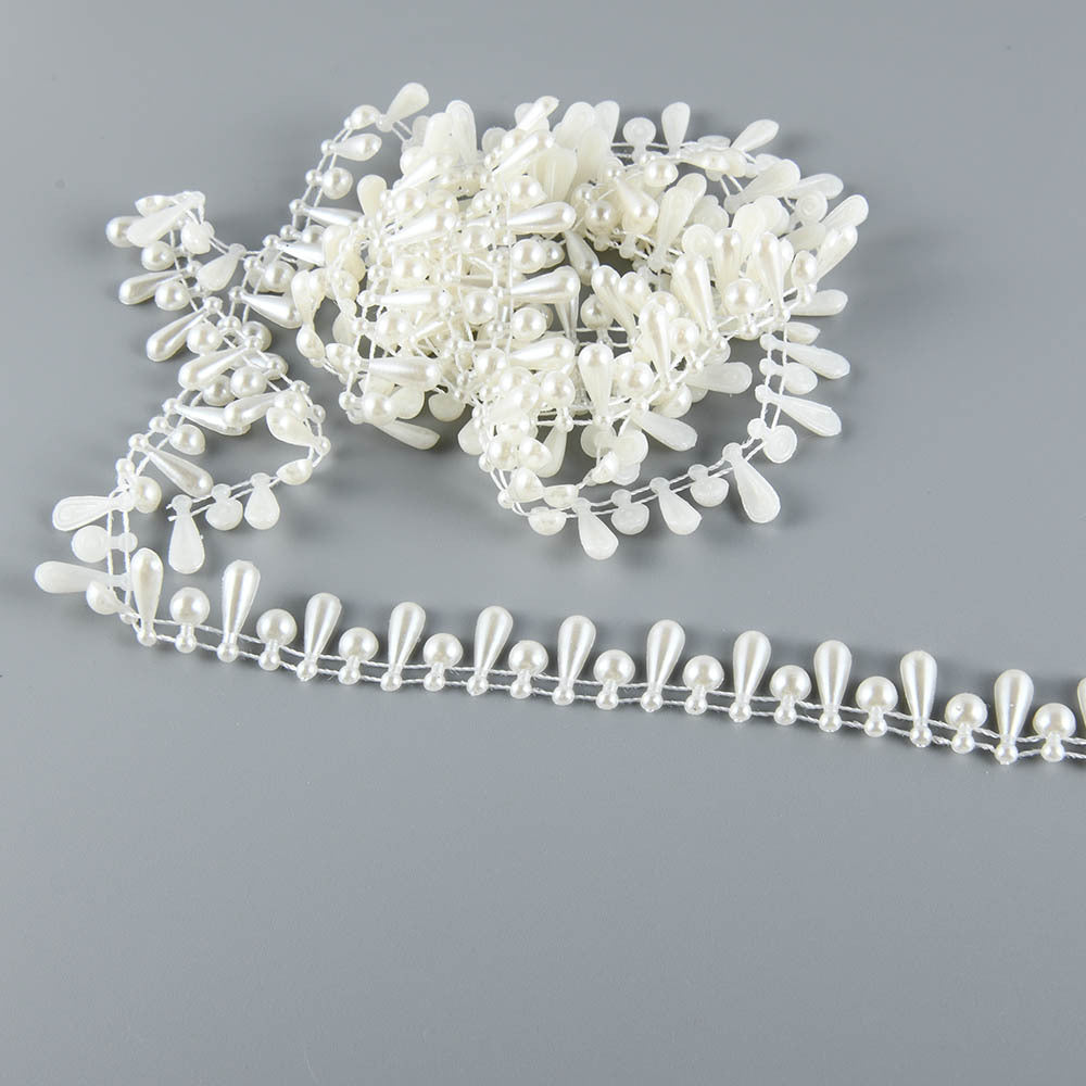 ABS Pearl Beads Cotton Chain Wedding Party Jewelry Findings Craft Supplies