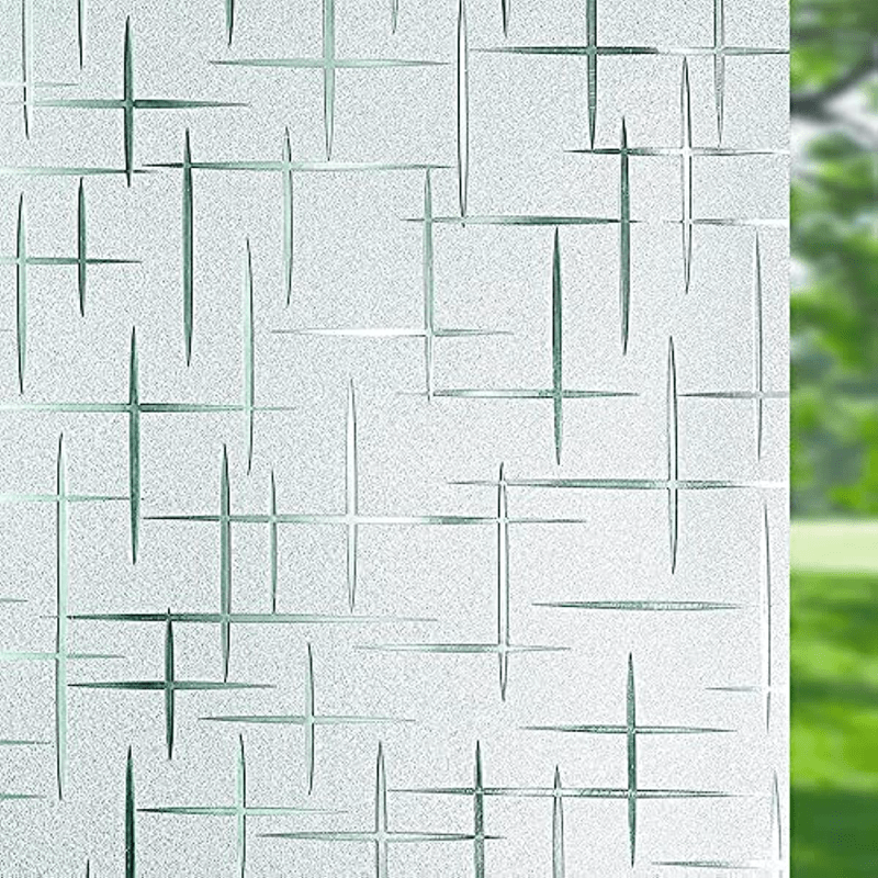 Frosted Window Film Non Adhesive Privacy Glass Film