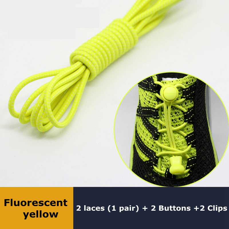 Elastic No Tie Shoe Laces Stretching Lock Lazy Laces Quick Rubber Shoelace