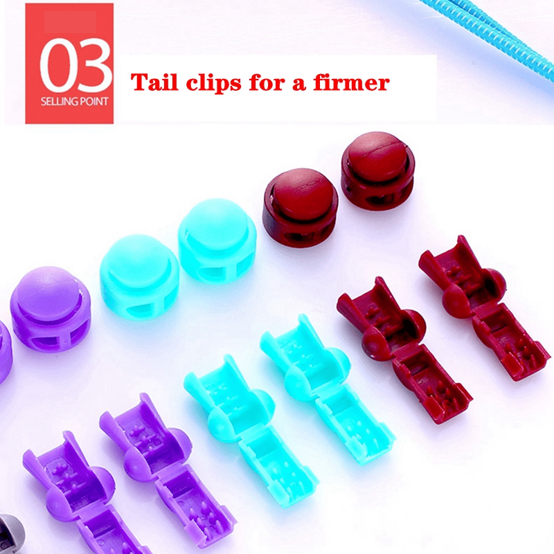 Elastic No Tie Shoe Laces Stretching Lock Lazy Laces Quick Rubber Shoelace