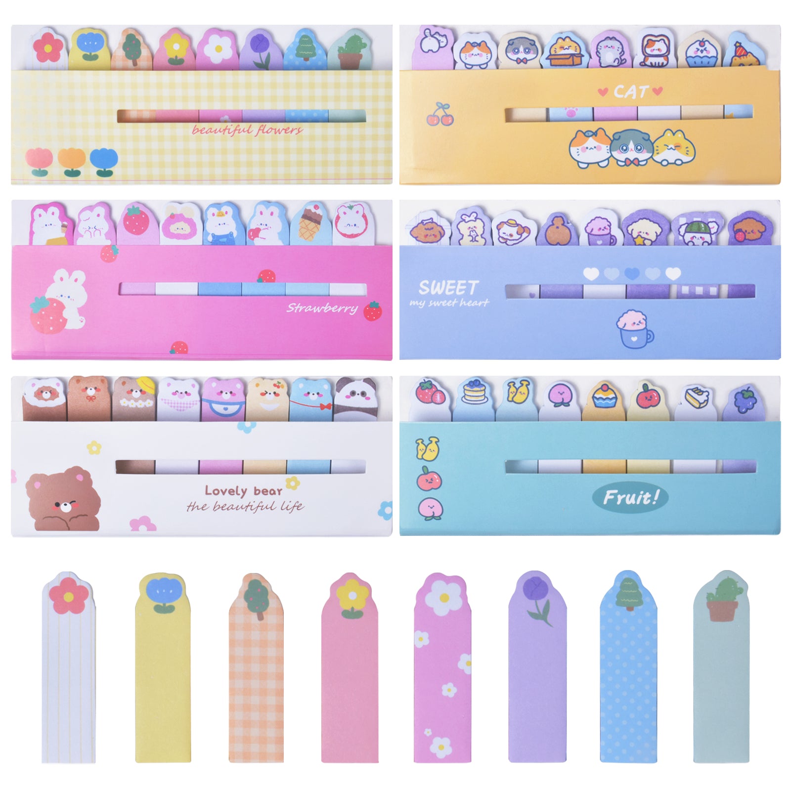 720 Adhesive Strips Page Markers Flags Index Tabs Sticky Notes