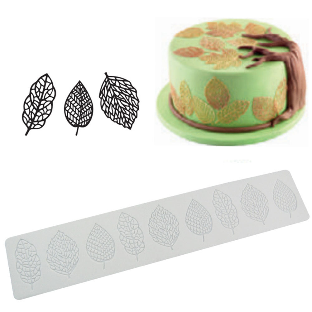Silicone Leaf Fondant Chocolate Mold for Cake Pastry Decor