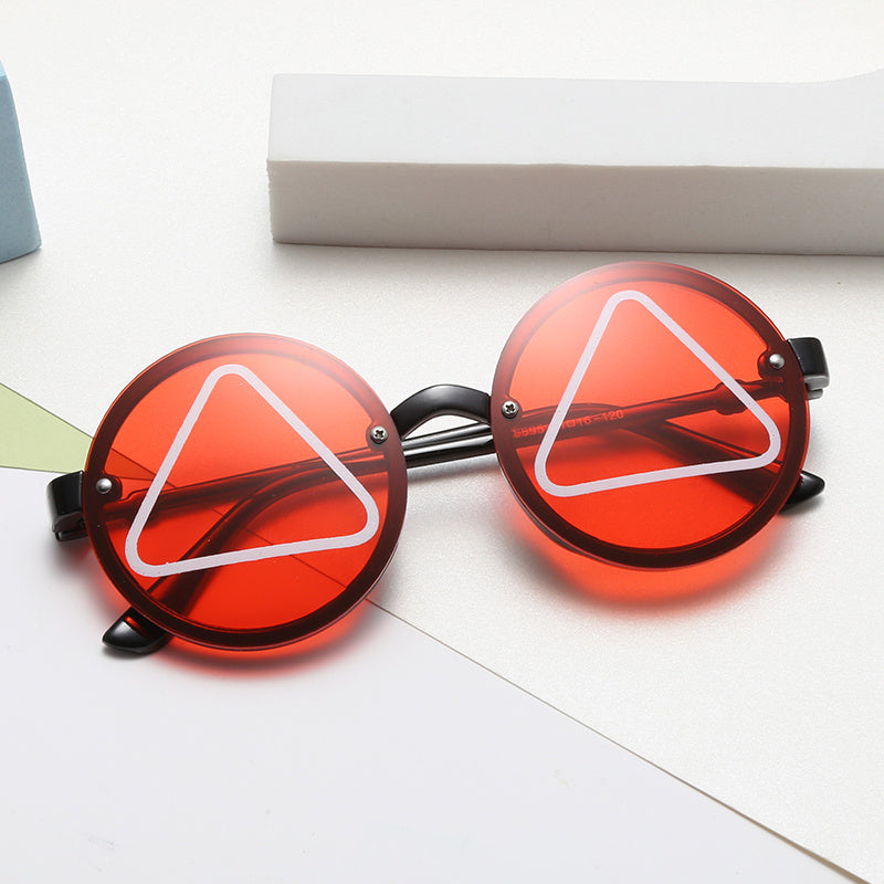 Y2K Round Sunglasses Sun Protection Funny Decorative Accessories