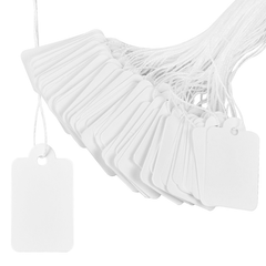 200pcs Jewelry Tags with String 23x13mm Label Paper Marking