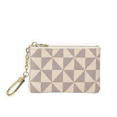 Unisex Geometric Print Zip Coin Purse Wallet Mini Handbag