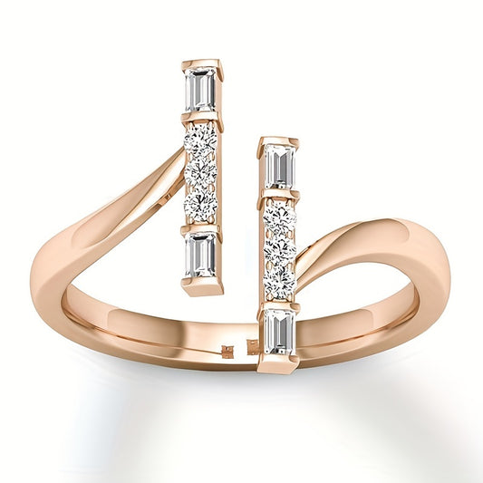 1 Pc Engagement Ring Style Finger Ring For Women & Girls