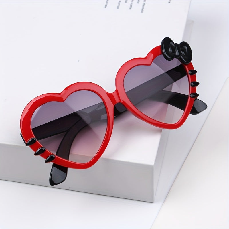 Y2K Heart Frame Sunglasses UV Protection for Summer Party