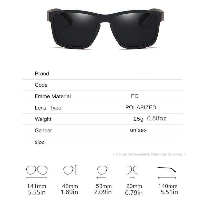 Casual Polarized Men's Sunglasses for Outdoor Activities