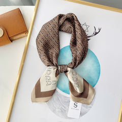 D Print Scarf Block Square Neckerchief Sunscreen Shawl