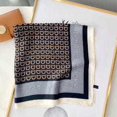 D Print Scarf Block Square Neckerchief Sunscreen Shawl