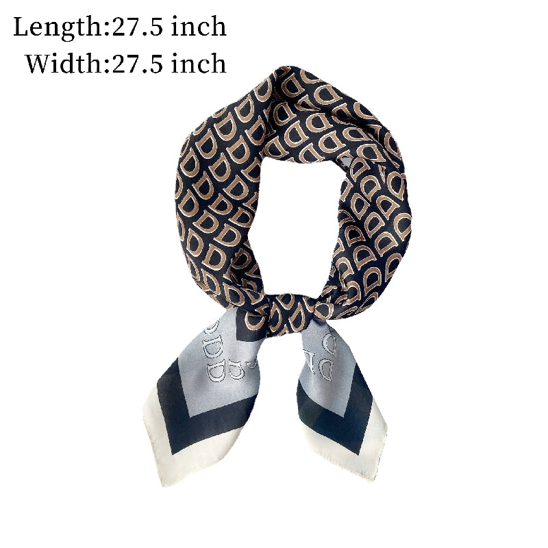 D Print Scarf Block Square Neckerchief Sunscreen Shawl
