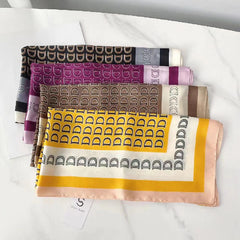 D Print Scarf Block Square Neckerchief Sunscreen Shawl
