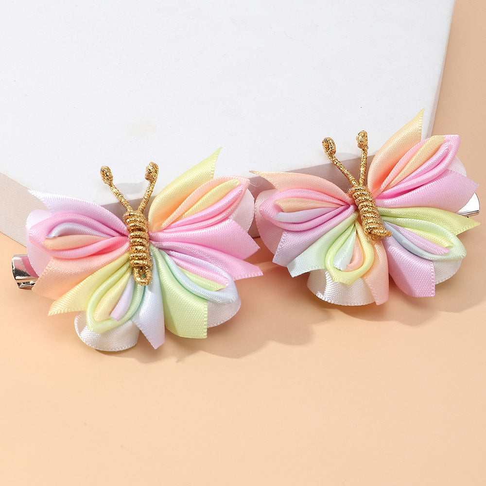 Girls Butterfly Hair Clip Side Clip Headwear Hair Accessories