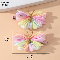 Girls Butterfly Hair Clip Side Clip Headwear Hair Accessories