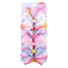 6 Kids Bow Hair Accessories Set