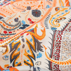 Boho Paisley Print Scarf Vintage Plaid Square Neckerchief Head Wrap Sunscreen