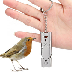 Bird Training Whistle Stainless Steel Tool for Parrots Pigeons