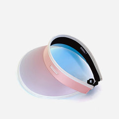 Gradient Summer Visor Hat Wide Brim UV Protection Sun Hats