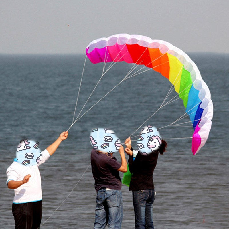 1.4m Double Line Parafoil Kite Set - Power Braid - Kitesurf Beach