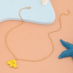 Girls Octopus Necklace Different Moods Double Sides Necklace Gift For Kids