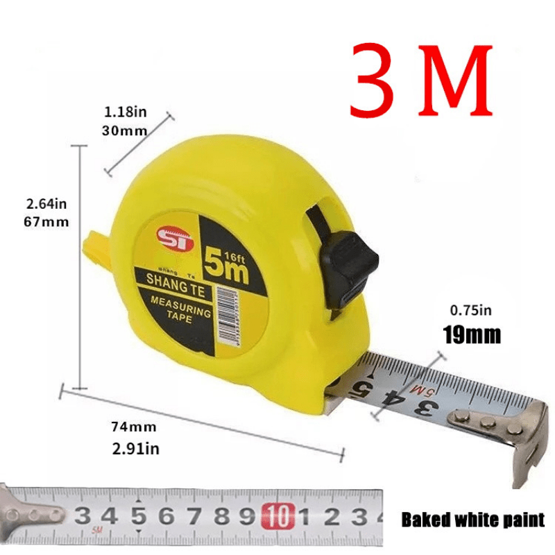 3m 5m 10m Tape Measure Metric Steel Measuring Ruler Distance Measuring Tape