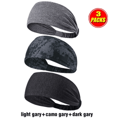 3pcs Multicolor Sports Headband for Fitness Yoga