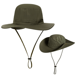 UV Protection Waterproof Wide Brim Hat for Outdoor Activities