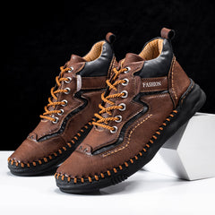 Men's Vintage Outdoor Boots Lace Up Ankle Sneakers