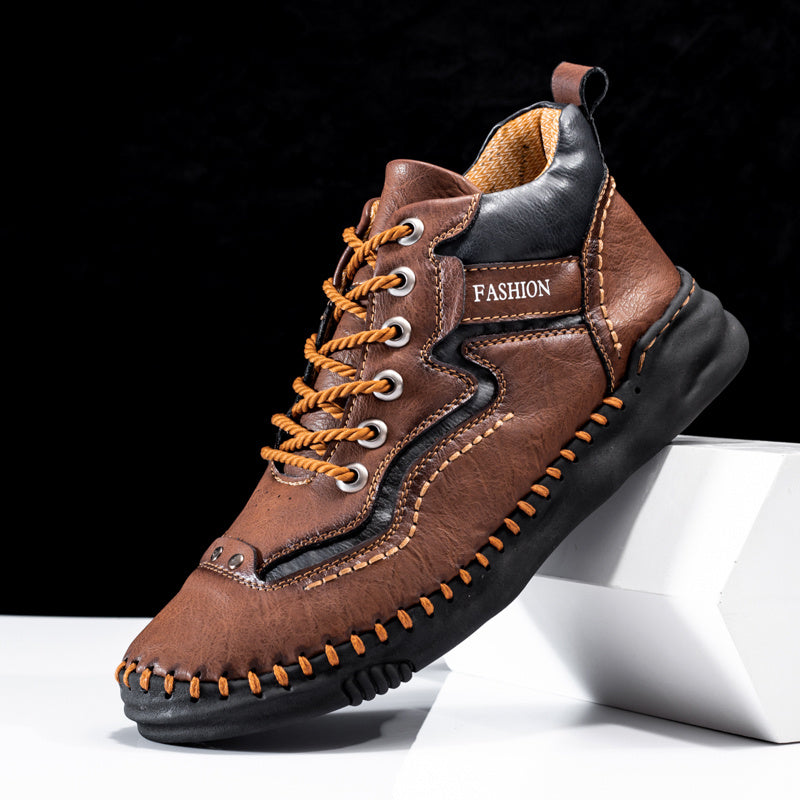 Men's Vintage Outdoor Boots Lace Up Ankle Sneakers