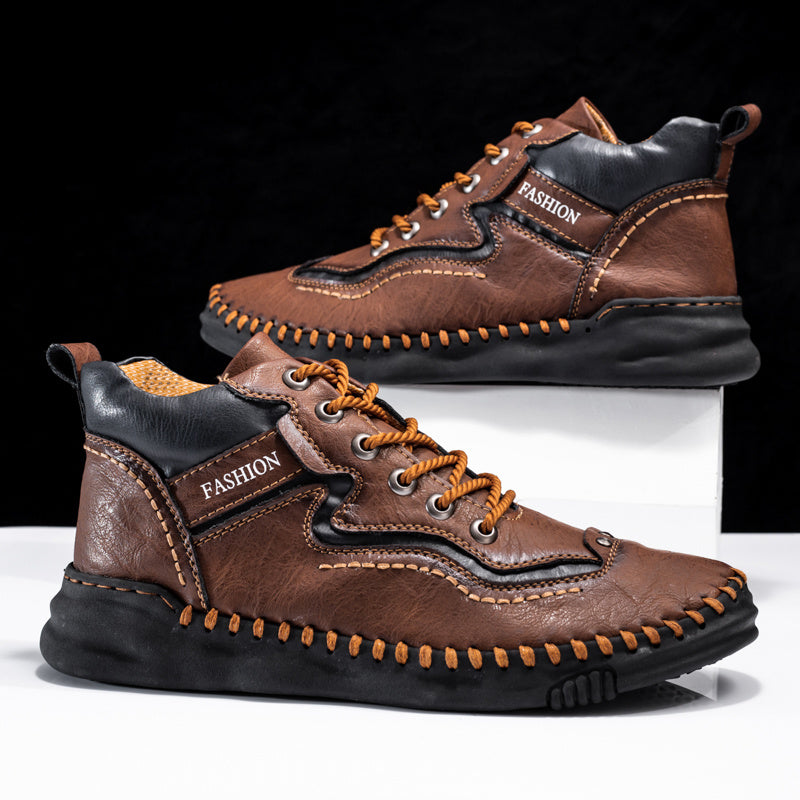 Men's Vintage Outdoor Boots Lace Up Ankle Sneakers