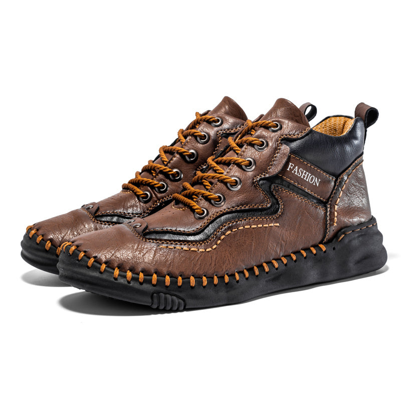 Men's Vintage Outdoor Boots Lace Up Ankle Sneakers