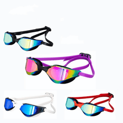 Electroplated Anti Fog UV Protection Swimming Goggles for Adults