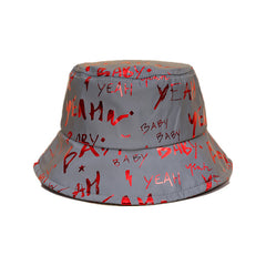 Graffiti Print Bucket Hat Quick drying Sun Hat
