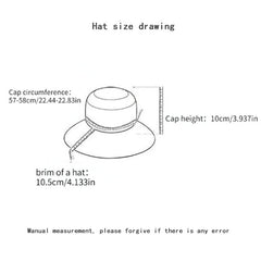 Daisy Decor Ribbon Sun Hat Large Brim Flower Summer Travel Beach Hat