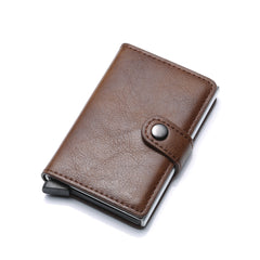 Leather Card Wallet Money Clip Pocket Wallet Purse Men Credit Card Holder