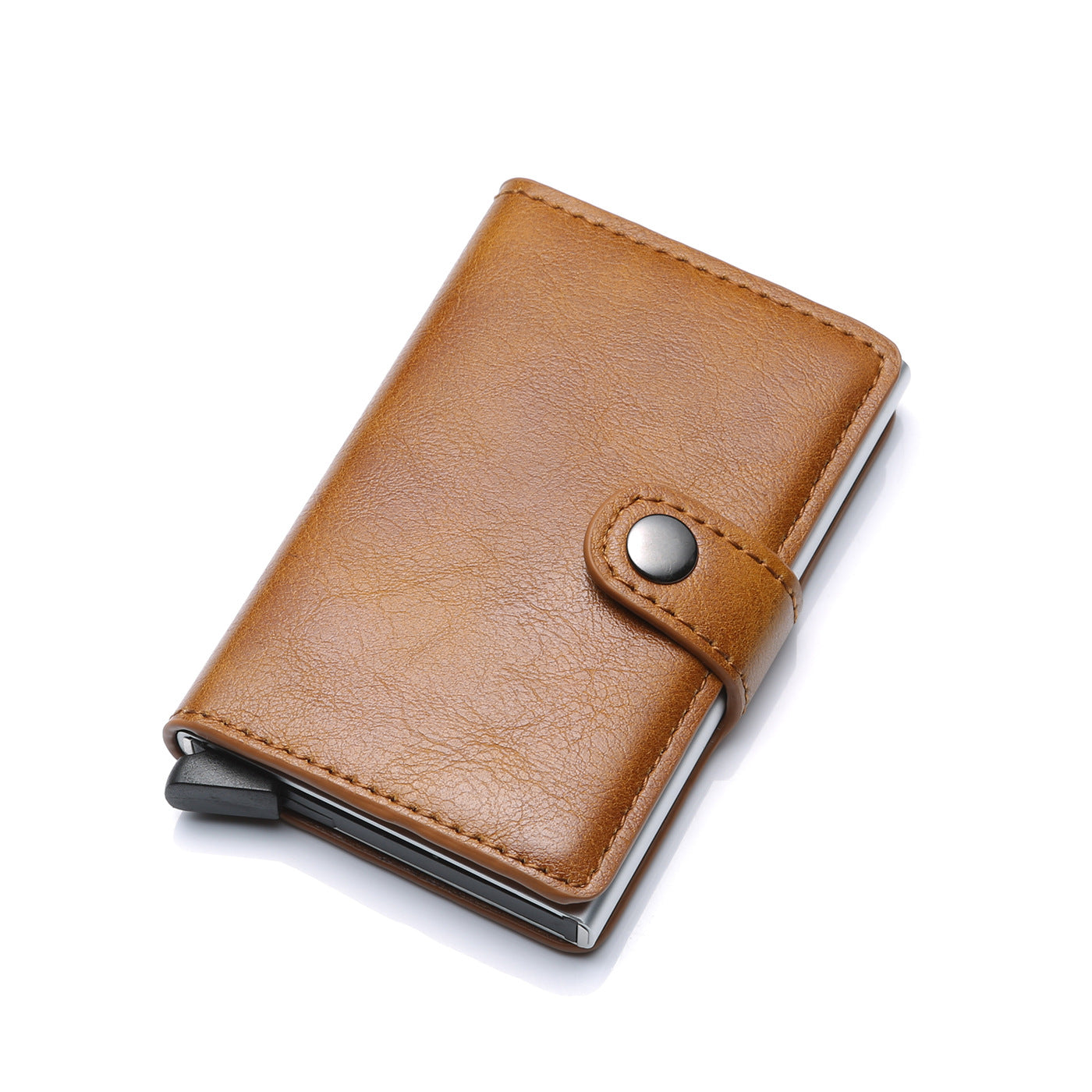Leather Card Wallet Money Clip Pocket Wallet Purse Men Credit Card Holder