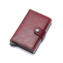 Leather Card Wallet Money Clip Pocket Wallet Purse Men Credit Card Holder