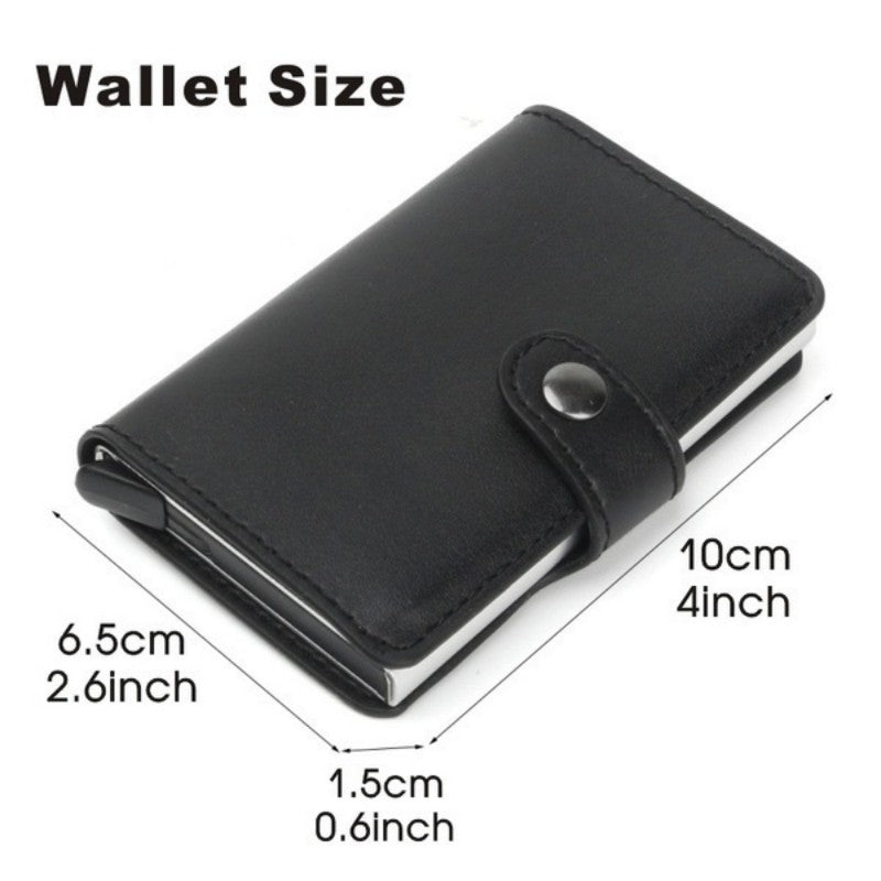 Leather Card Wallet Money Clip Pocket Wallet Purse Men Credit Card Holder