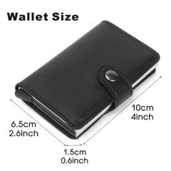 Leather Card Wallet Money Clip Pocket Wallet Purse Men Credit Card Holder