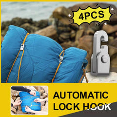 Easy Tighten Rope Kit For Camping Automatic Lock Hooks Tent Accessories