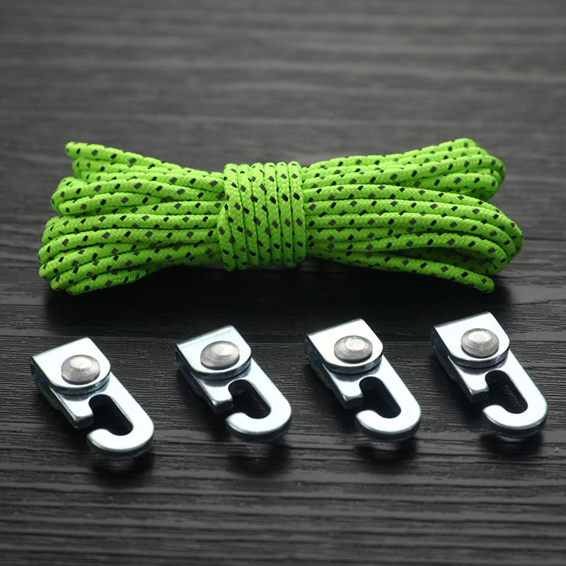 Easy Tighten Rope Kit For Camping Automatic Lock Hooks Tent Accessories