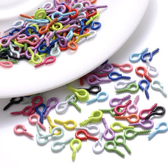 100Pcs 4x9mm Sheep Eyes Nail Screw for DIY Jewelry Making