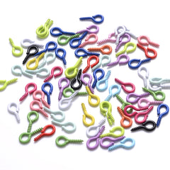 100Pcs 4x9mm Sheep Eyes Nail Screw for DIY Jewelry Making