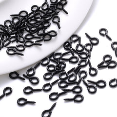 100Pcs 4x9mm Sheep Eyes Nail Screw for DIY Jewelry Making