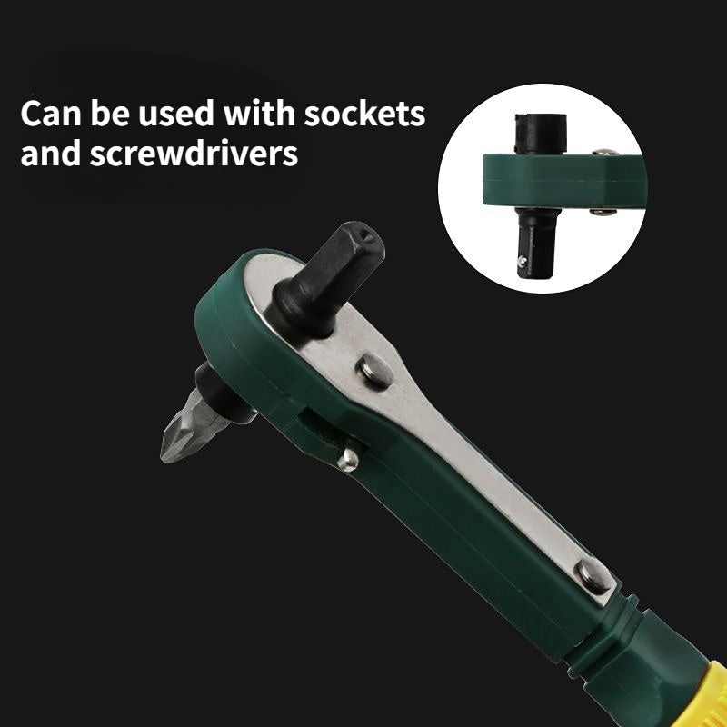 10-in-1 Ratchet Wrench Set with Dual Purpose Screwdriver