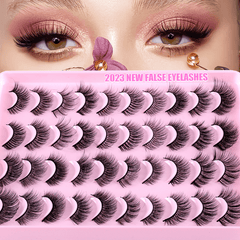 20 Pairs Faux Mink Lashes 3D Effect Volume False Eyelashes